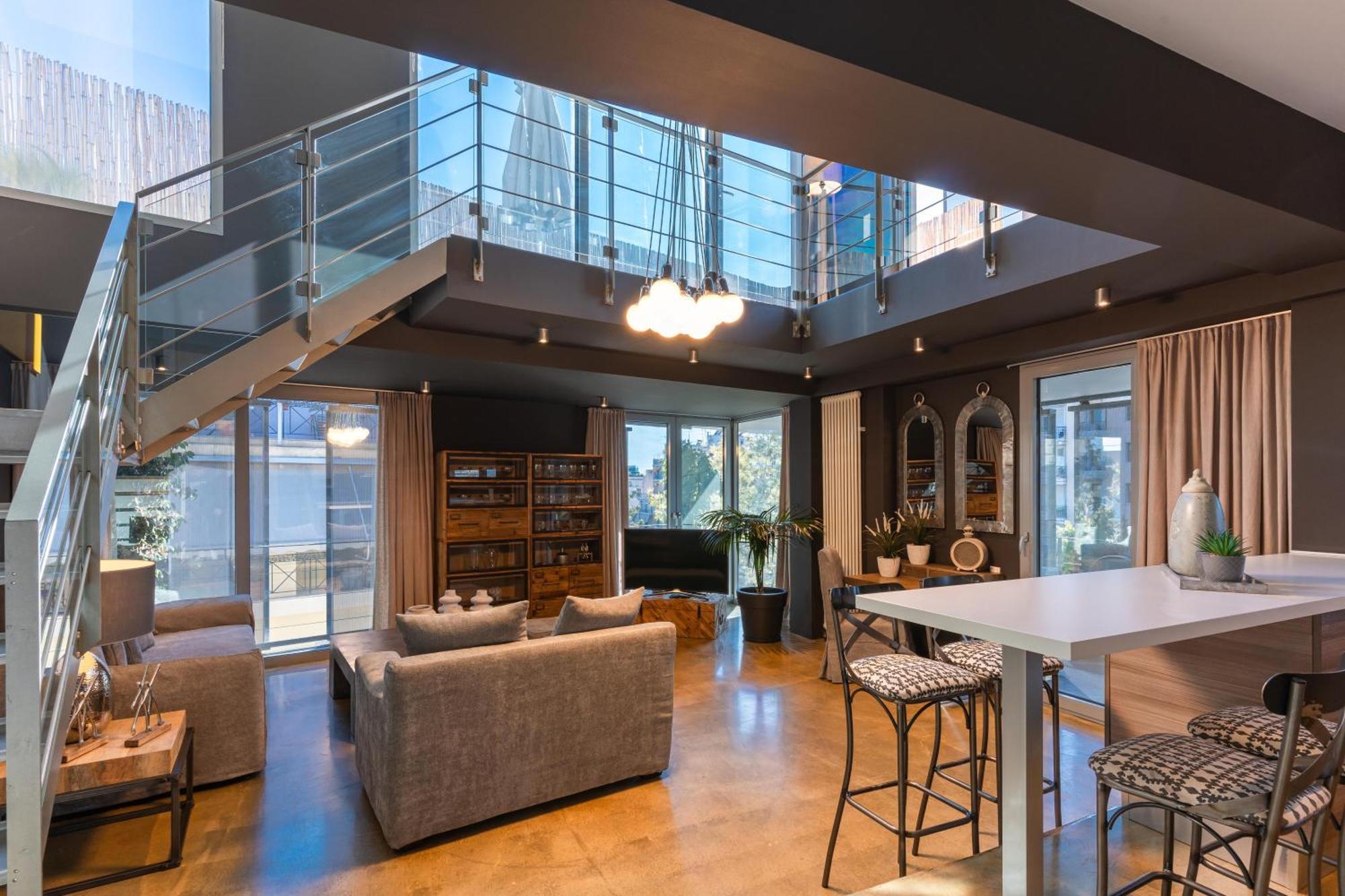 Ma Maison No5 Penthouse Loft, Private Heated Pool, Acropolis View, Ultra High Speed Internet 300 Mbps, Short Walk To Acropolis, Parking Upon Request, 1' From Metro Athens Ngoại thất bức ảnh
